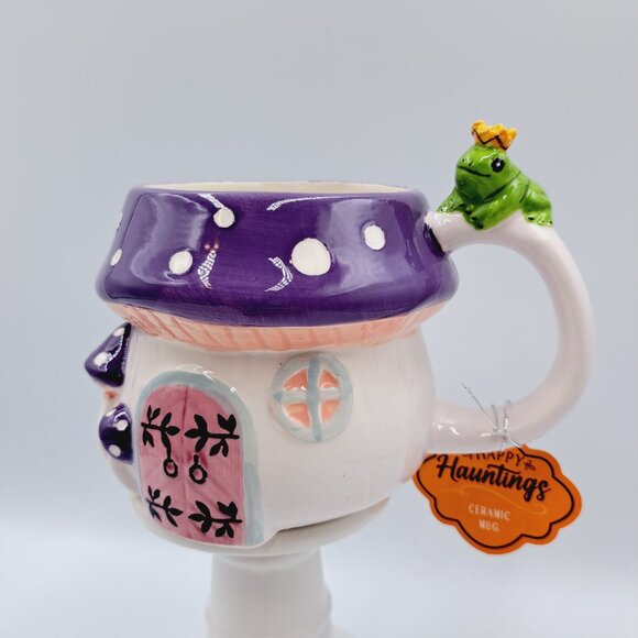 10 Strawberry Street Other - 10 Strawberry Street Fairycore Toadstool Mushroom Ceramic Mug & Frog Prince